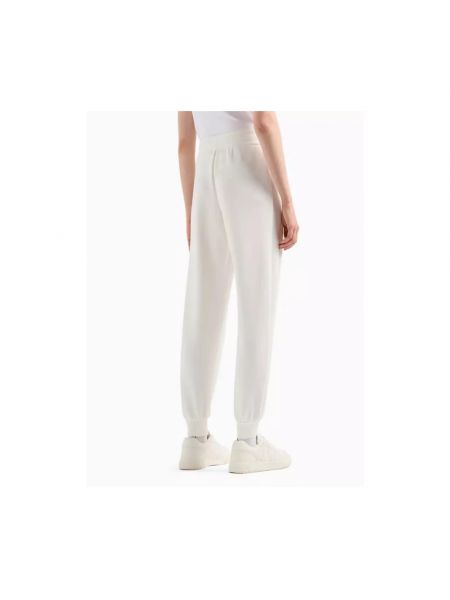 Pantalones de chándal de tejido fleece Armani Exchange blanco