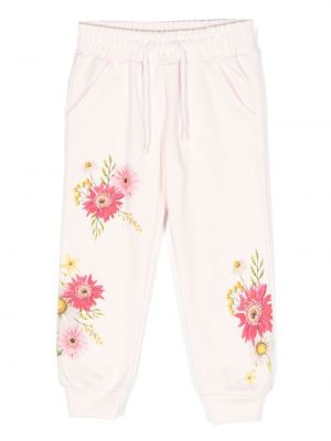 Pantaloni a fiori Patachou rosa