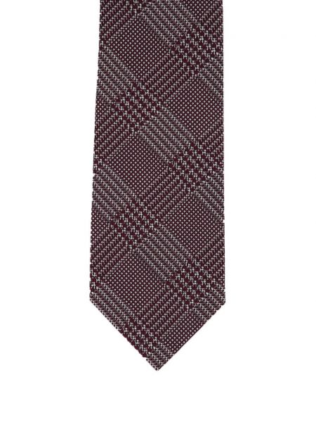 Jedwabny krawat w kratkę Tom Ford