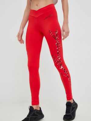 Spodnie sportowe z nadrukiem Labellamafia czerwone
