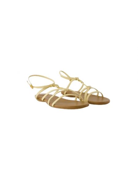 Sandalias de cuero Jacquemus beige