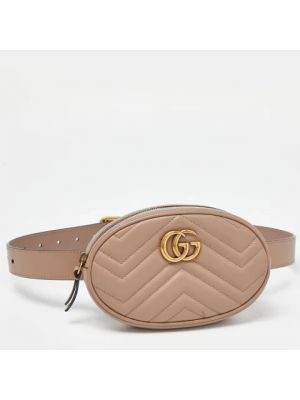 Cinturón de cuero Gucci Vintage beige