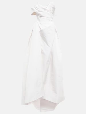Rochie lunga de mătase Vivienne Westwood alb