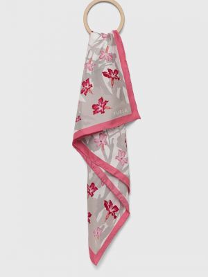 Hedvábný šátek Furla růžový