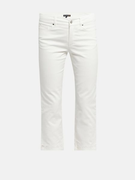 Шерстяные прямые джинсы Apart белые