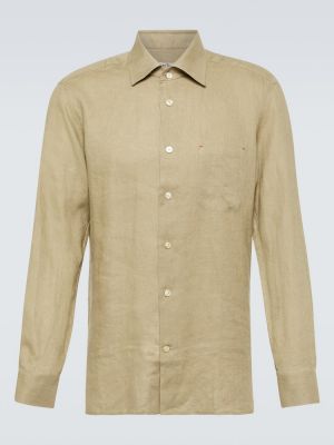 Camicia di lino Kiton beige