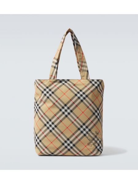 Sjekket stoffpose Burberry beige