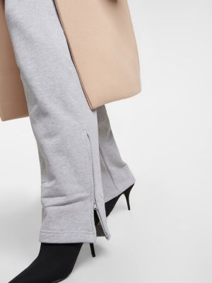 Pantalones rectos de algodón bootcut Wardrobe.nyc gris