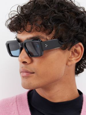 Солнцезащитные очки miglia в d-образной оправе из ацетата Jacques Marie Mage черный