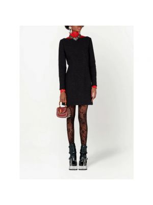 Mini vestido de tweed Gucci negro