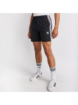 Pantaloncini a righe Adidas nero