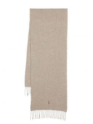 Schal mit stickerei Polo Ralph Lauren beige