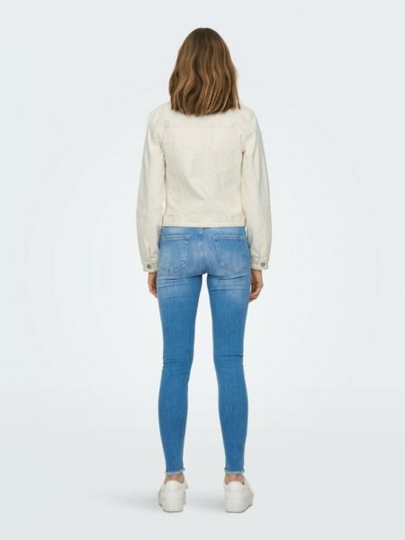 Kurtka jeansowa Only biała