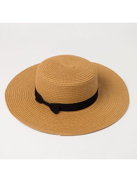 Шляпа Minaku коричневая