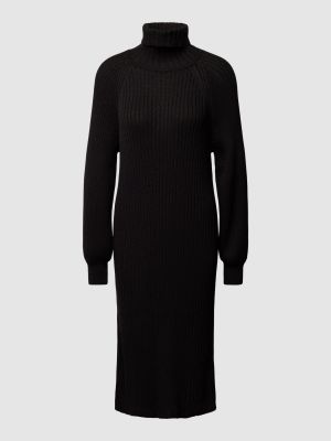 Dzianinowa sukienka midi Object czarna