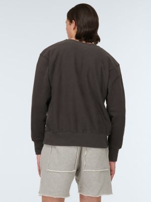 Felpa di cotone in jersey Les Tien grigio