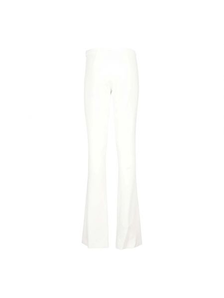 Pantalones anchos de cintura alta Blumarine blanco