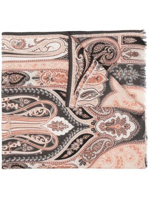 Paisley trykt skjerf Etro brun