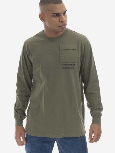 Μακρυμάνικη μακρυμάνικη μπλούζα Maharishi πράσινο