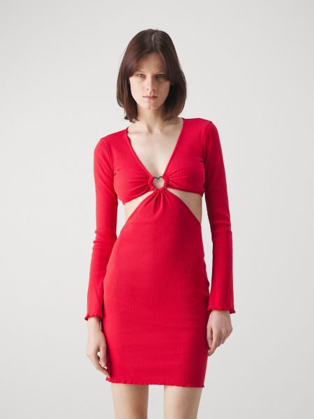 Платье из джерси Hugo красное