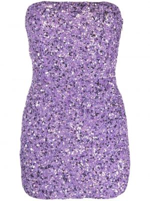 Flitrované mini šaty Retrofete fialová