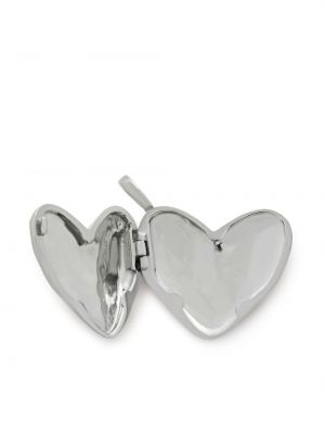 Náhrdelník se srdcovým vzorem Monica Vinader stříbrný