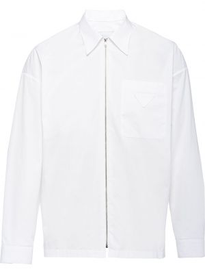 Camisa con cremallera Prada blanco