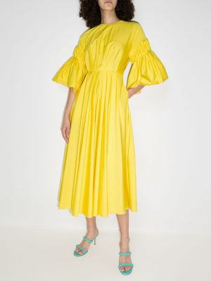 Vestido midi Roksanda amarillo