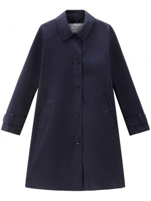 Bavlněný kabát Woolrich modrý