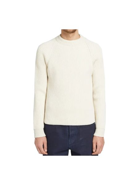 Sweter z kaszmiru Saint Laurent biały