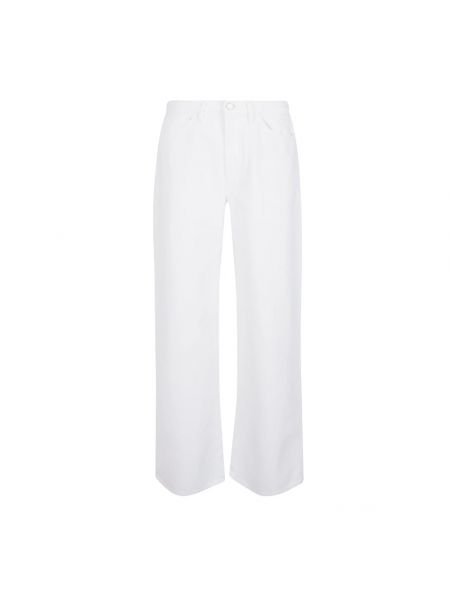 Spodnie z wysoką talią 3x1 białe