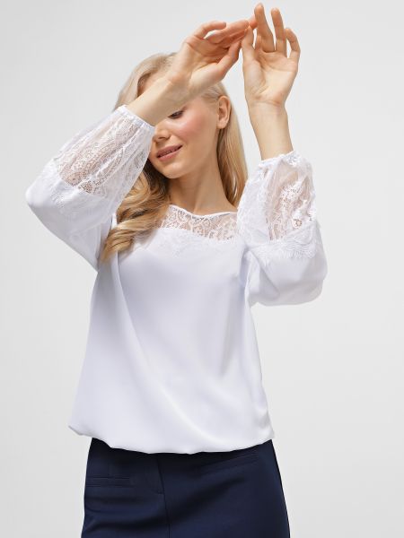 Блуза з віскози Zubrytskaya біла