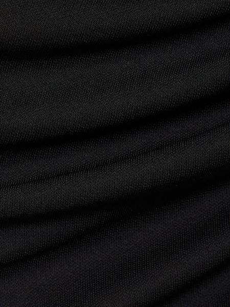 Falda midi de tela jersey The Andamane negro
