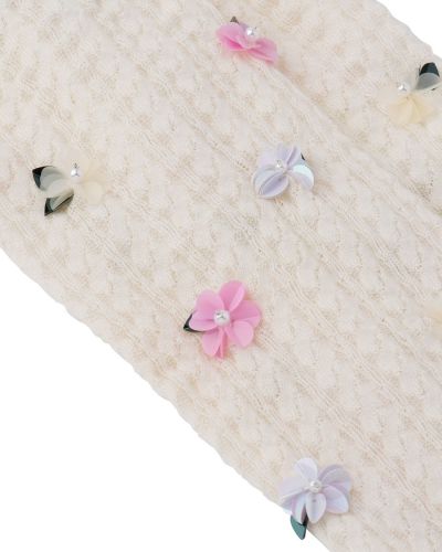 Calcetines de flores Miu Miu blanco