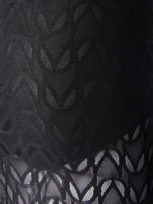 Миди рокля с дълъг ръкав от джърси Alessandro Vigilante черно
