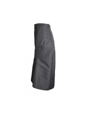 Falda de lana Balenciaga Vintage gris