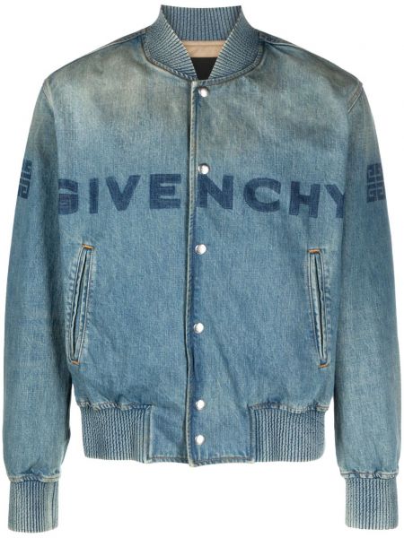 Džínsová bunda s potlačou Givenchy