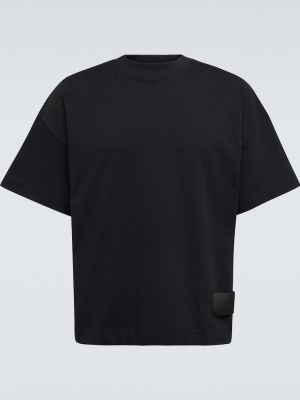 Camiseta de algodón de tela jersey Ami Paris negro
