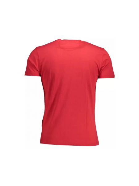 Camiseta con bordado de algodón La Martina rojo