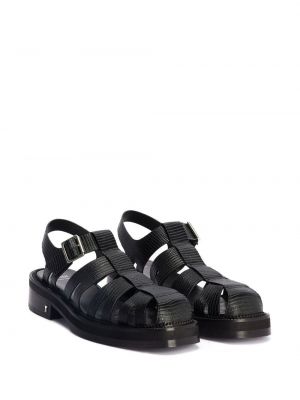 Dabīgās ādas sandales Ami Paris melns
