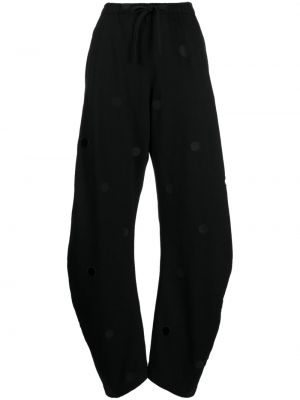 Pantaloni sport cu croială lejeră Jnby negru