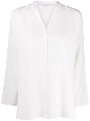 Blusa con escote v Agnona blanco