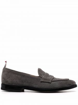 Loafers w paski Thom Browne szare