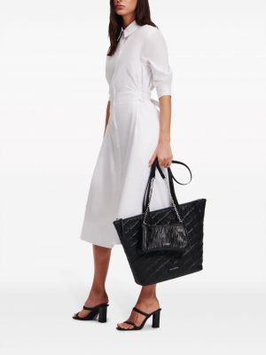 Puuvillased kleit Karl Lagerfeld valge