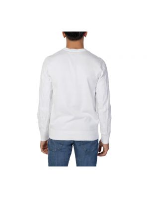 Sweter z długim rękawem Armani Exchange biały