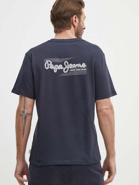 Koszulka bawełniana z nadrukiem Pepe Jeans