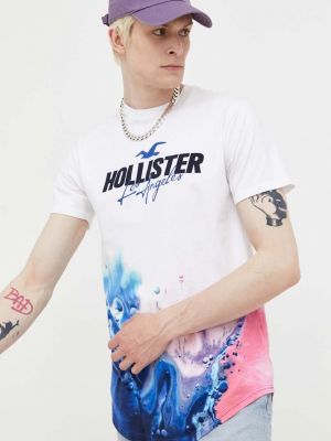 Памучна тениска с дълъг ръкав с принт Hollister Co.
