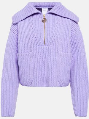 Vlněný svetr Patou fialový