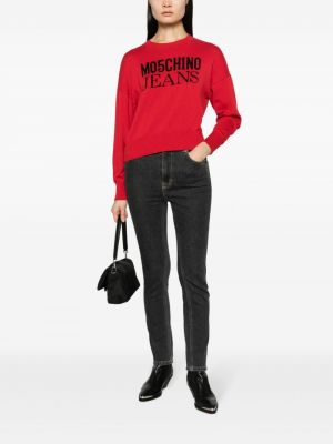Sweter Moschino Jeans czerwony