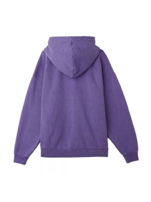Sudadera con capucha de algodón oversized Obey violeta